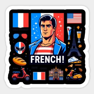 Francais: French! Sticker